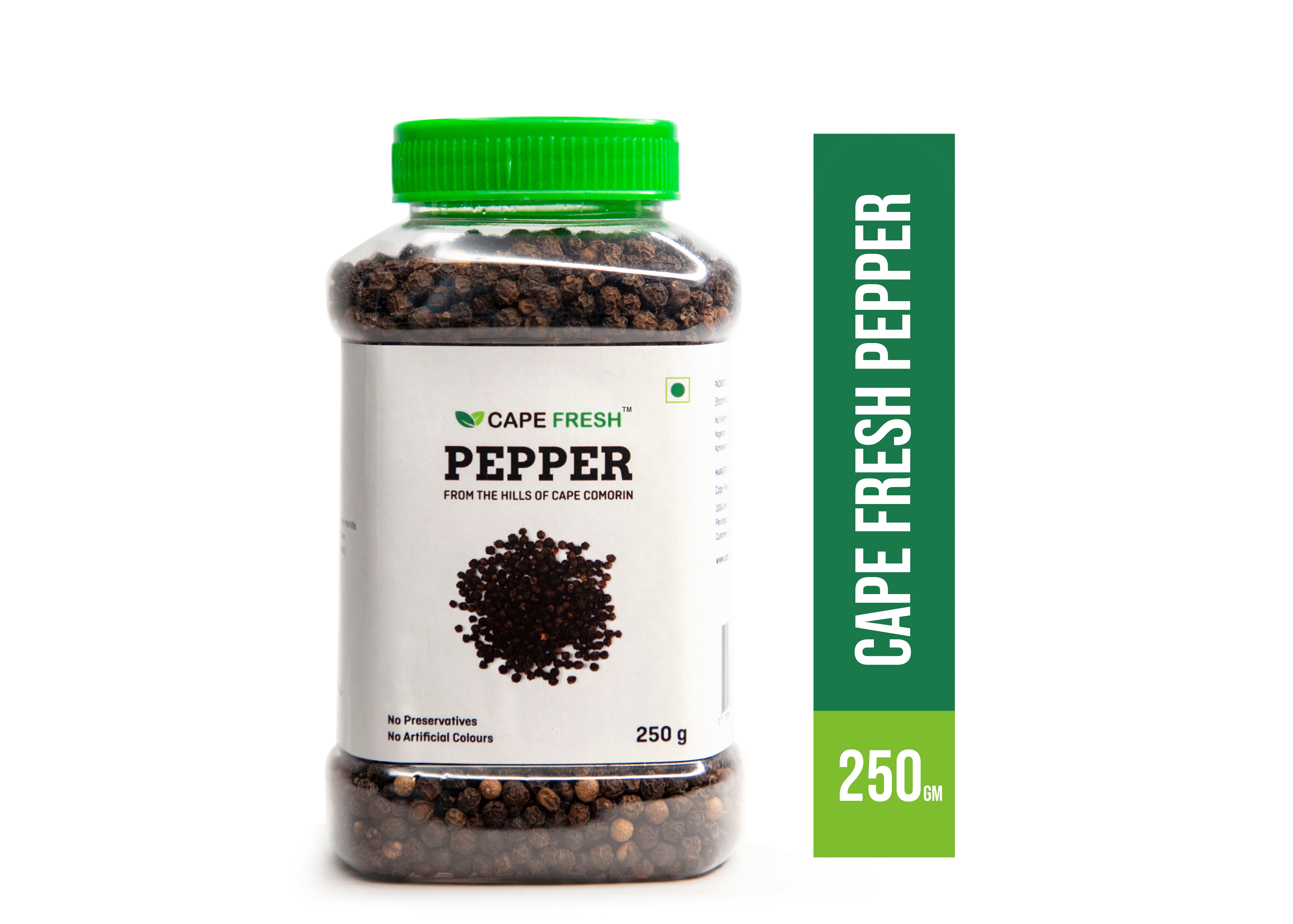 Buy Black Pepper 250G online India Cape Fresh Foods